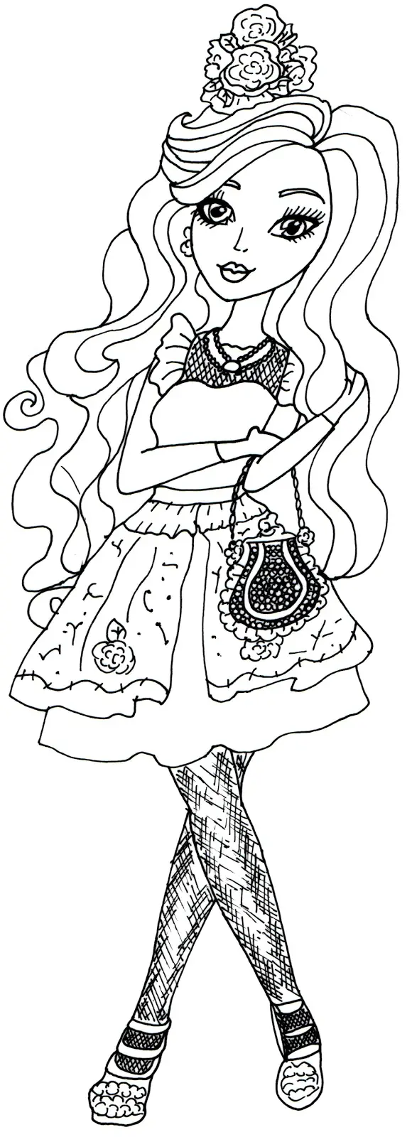 ever after high coloring pageever after high hat-tastic coloring page briar beauty briar beauty