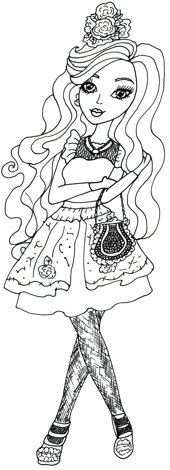 ever after high coloring pageever after high hat-tastic coloring page briar beauty briar beauty