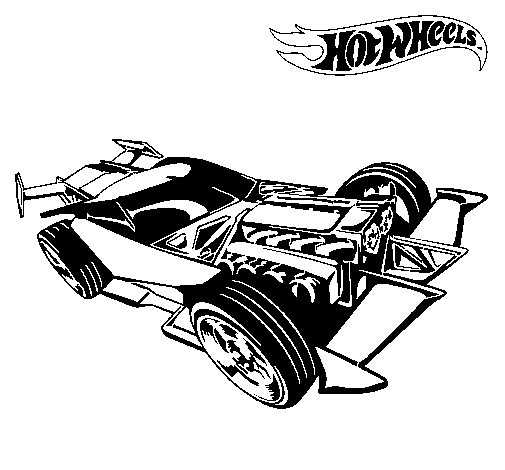 hot wheels desenho para colorir