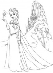 imagens de anna e elsa para colorir