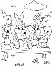 imagens de looney tunes baby para colorir