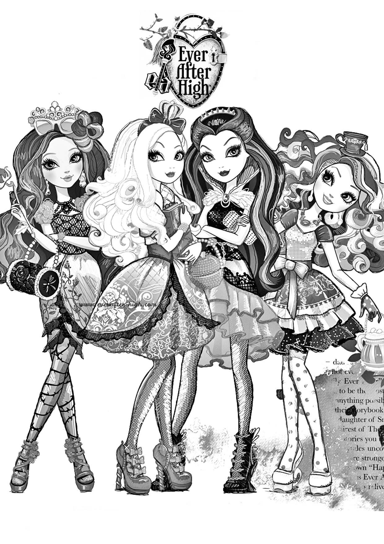 imagens para colorir ever after high