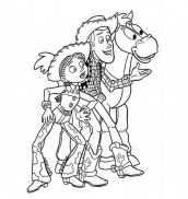 jessie e woody desenhos para colorir