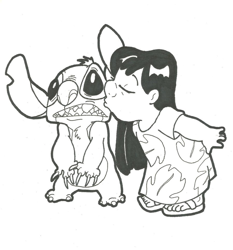 lilo e stitch disney para pintar