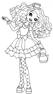 madeline hatter desenhos para colorir ever after high