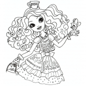 madeline hatter desenhos para pintar ever after high