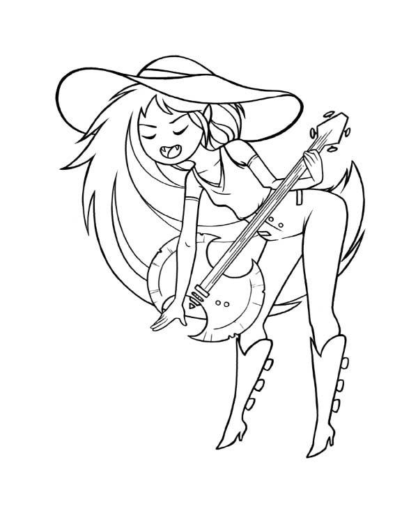 marceline hora de aventura para pintar