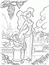 megara disney para colorir