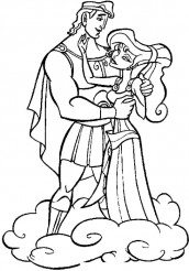 megara e hercules para colorir