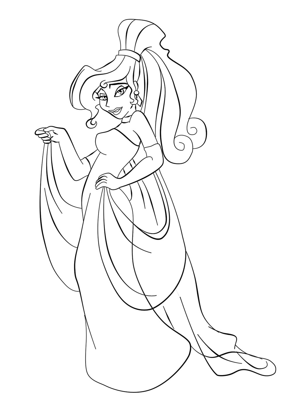 megara para colorir e imprimir