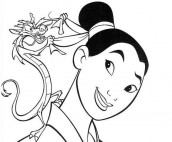 mulan colorir