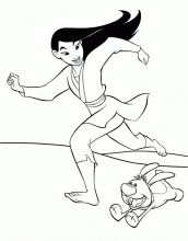 mulan desenhos para imprimir e colorir