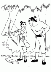 mulan desenhos para pintar e imprimir