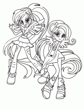 my little pony equestria girls para colorir