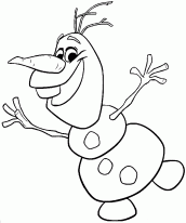 olaf para colorir