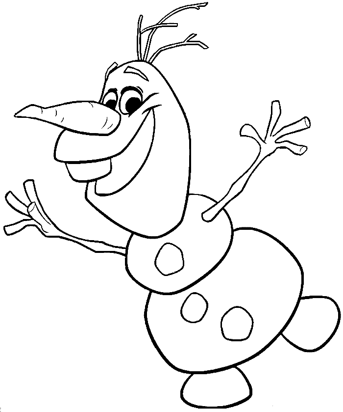 olaf para colorir