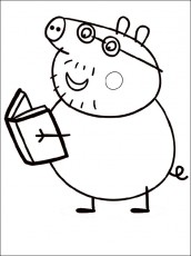 papai pig desenhos para pintar e imprimir