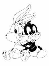 pernalonga e patolino baby looney tunes para pintar