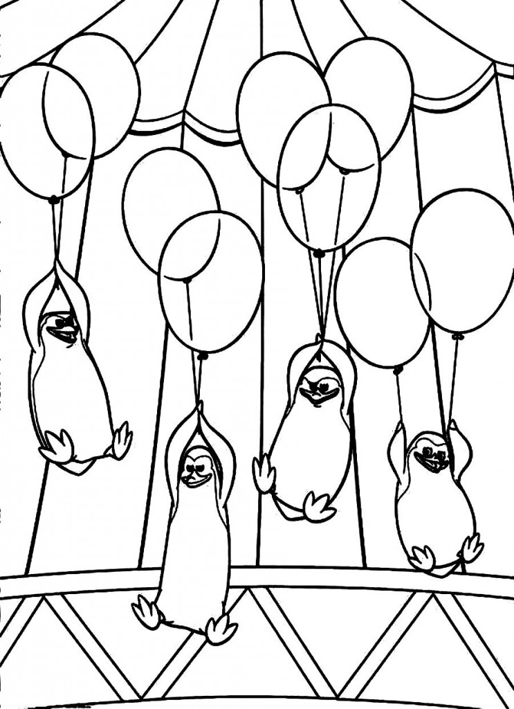 Desenhos para colorir Pinguins de Madagascar