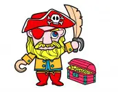 pirata para colorir 01