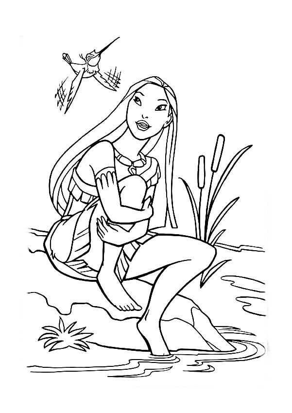 pocahontas imagens para colorir