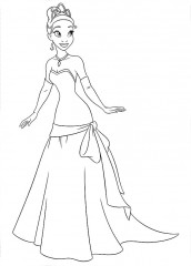 princesa tiana imagens para colorir