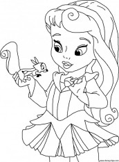 princesas disney baby para pintar e imprimir