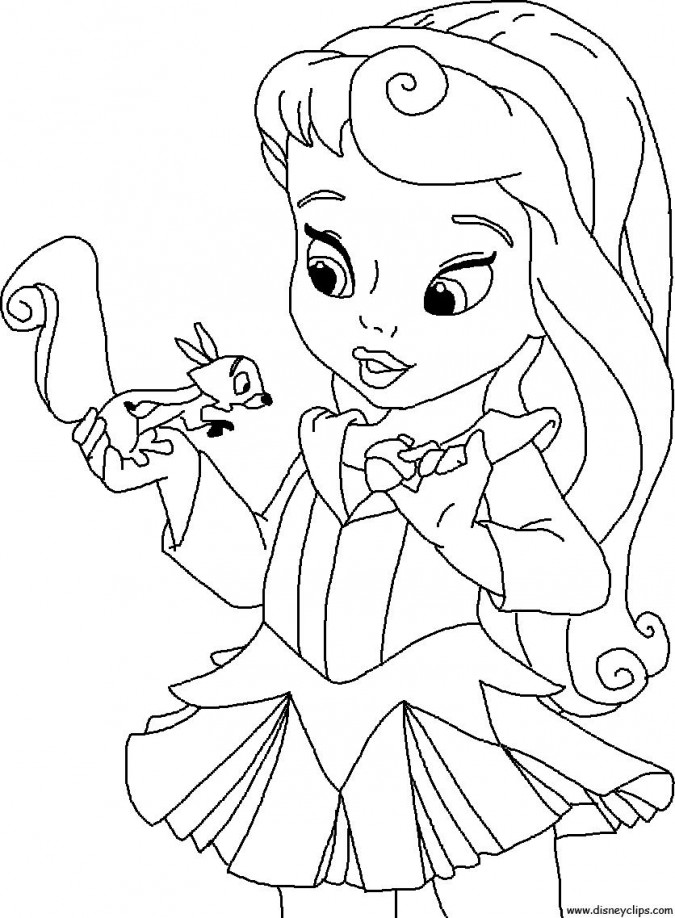 princesas disney baby para pintar e imprimir