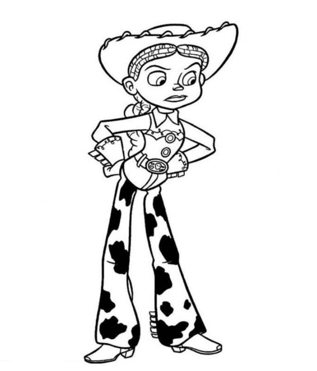 toy story jessie para pintar e imprimir