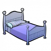 Desenhos de cama para colorir 01