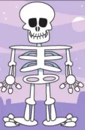 Desenhos de esqueleto para colorir 01