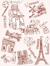 Desenhos para colorir Paris 01