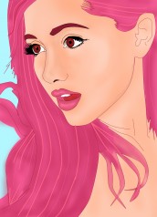 Desenhos para colorir de Ariana Grande 01