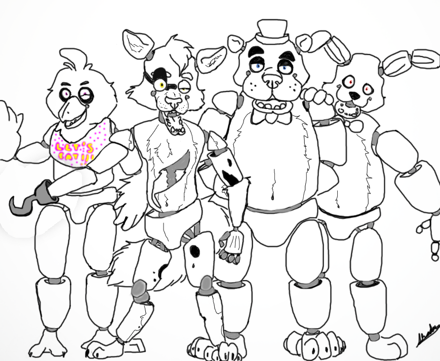 Desenhos para colorir de Five Nights at Freddy s