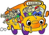 Desenhos para colorir de onibus escolar 01