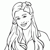 ariana grande para pintar