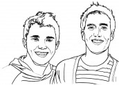 big time rush para colorir