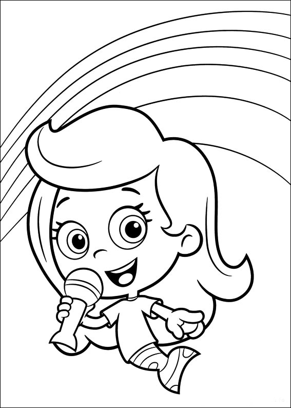 bubble guppies imagens para pintar