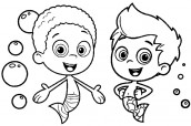 bubble guppies para colorir