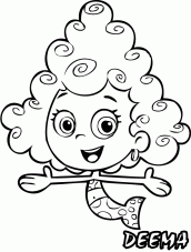 bubble guppies para pintar