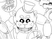 desenhos Five Nights at Freddy s para colorir