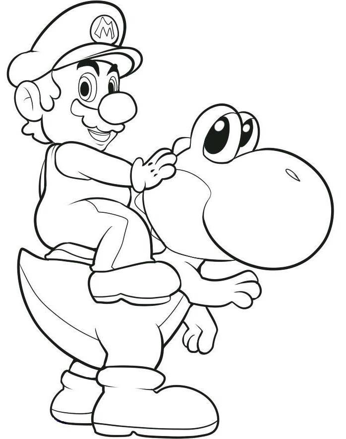 desenhos colorir super mario