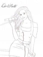 desenhos da demi lovato para pintar