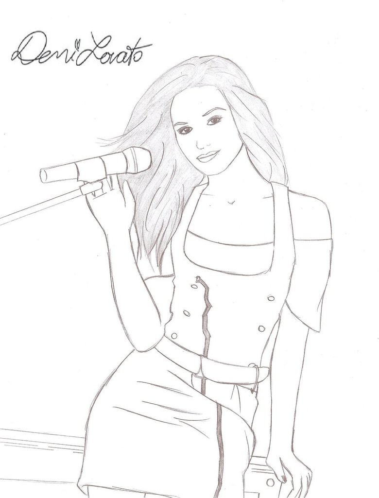 desenhos da demi lovato para pintar