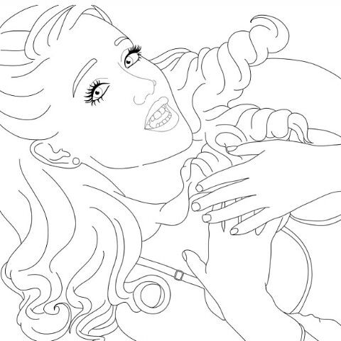 desenhos de ariana grande para colorir