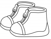 desenhos de botas infantis para colorir