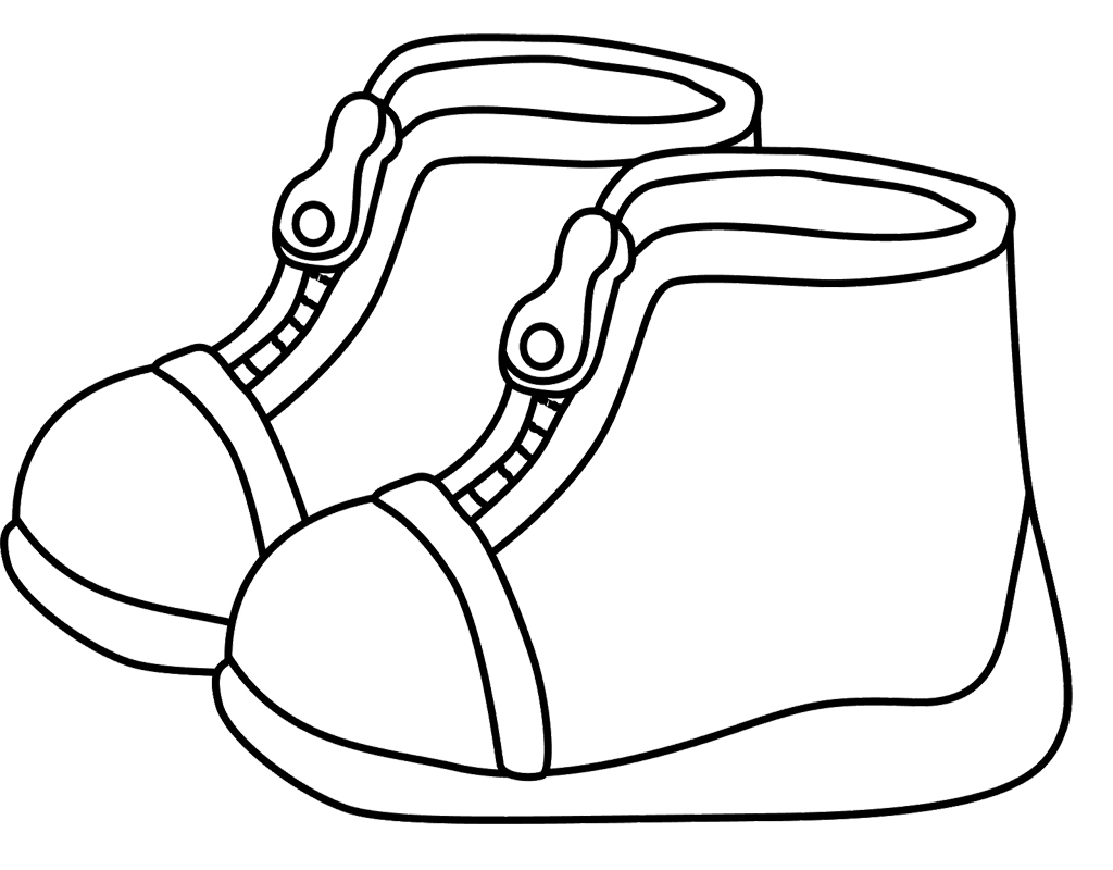 desenhos de botas infantis para colorir