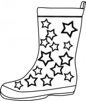 desenhos de botas para colorir