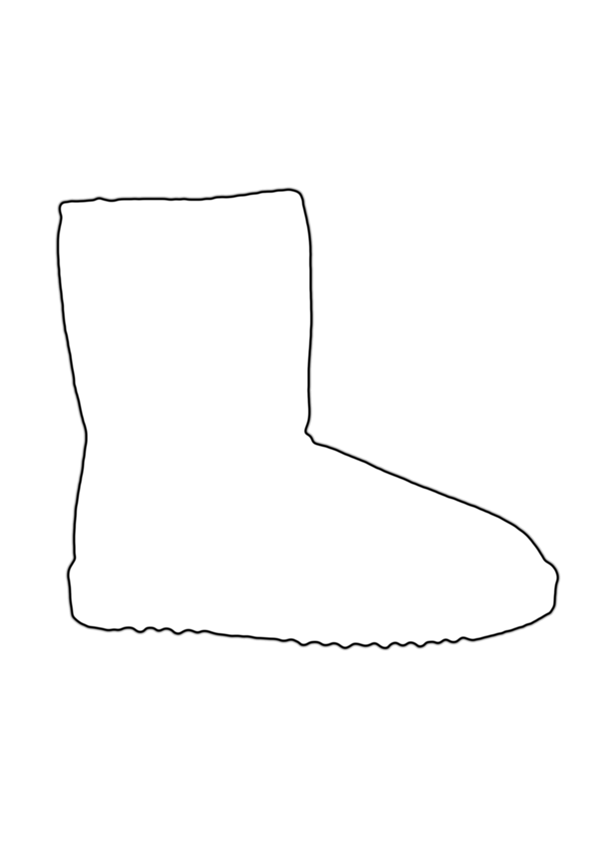 desenhos de botas para pintar e imprimir