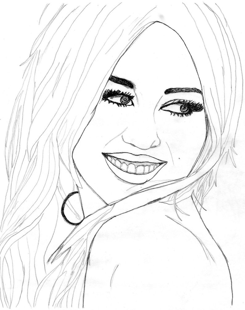 desenhos de miley cyrus para colorir